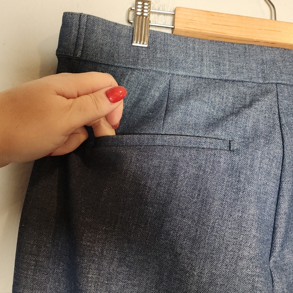 NWT Ann Taylor Loft The Skinny Blue Thick Pants Women's Size 12 - Picture 9 of 13